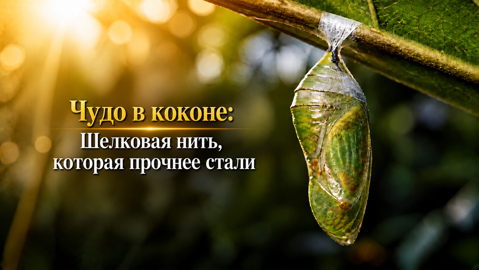 Чудо в коконе: Шелковая нить, которая прочнее стали