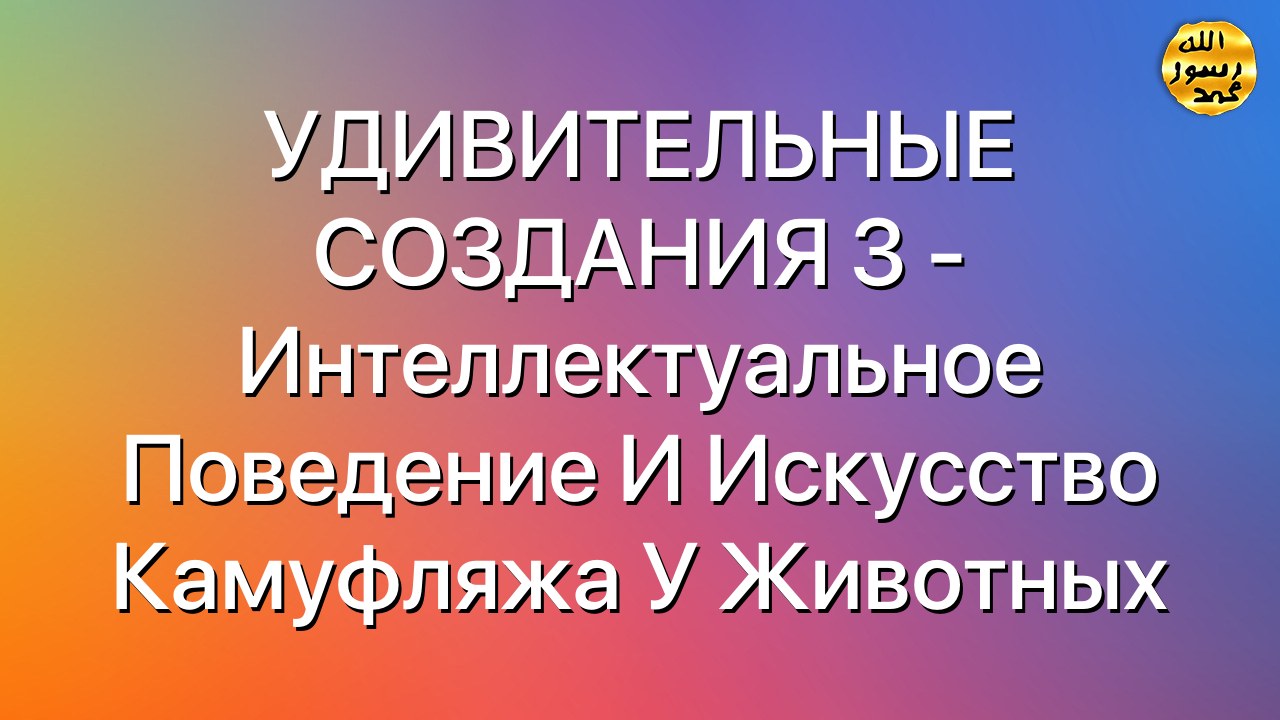 УДИВИТЕЛЬНЫЕ СОЗДАНИЯ 3 - Интеллектуальное поведение и искусство камуфляжа у животных