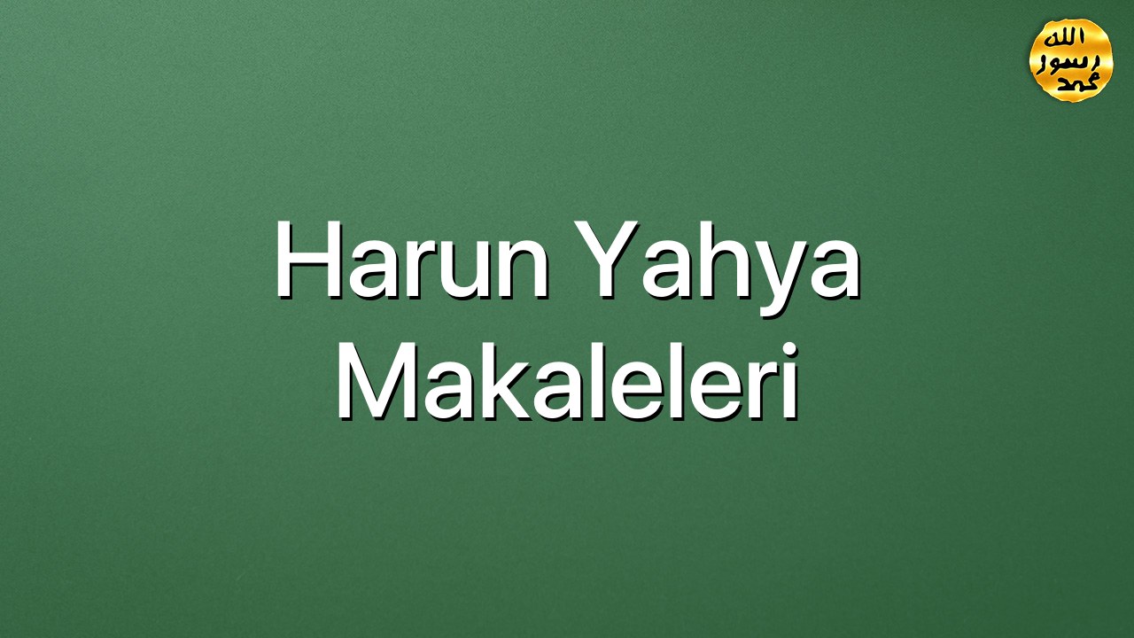 Harun Yahya Makaleleri
