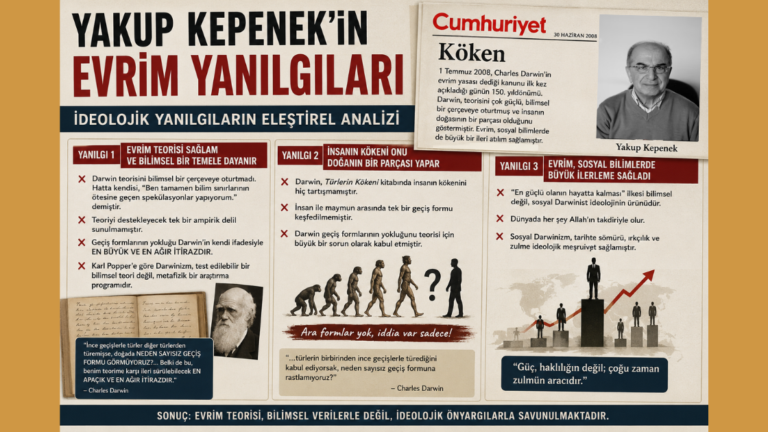 Yakup Kepenek'in Evrim Yanılgıları