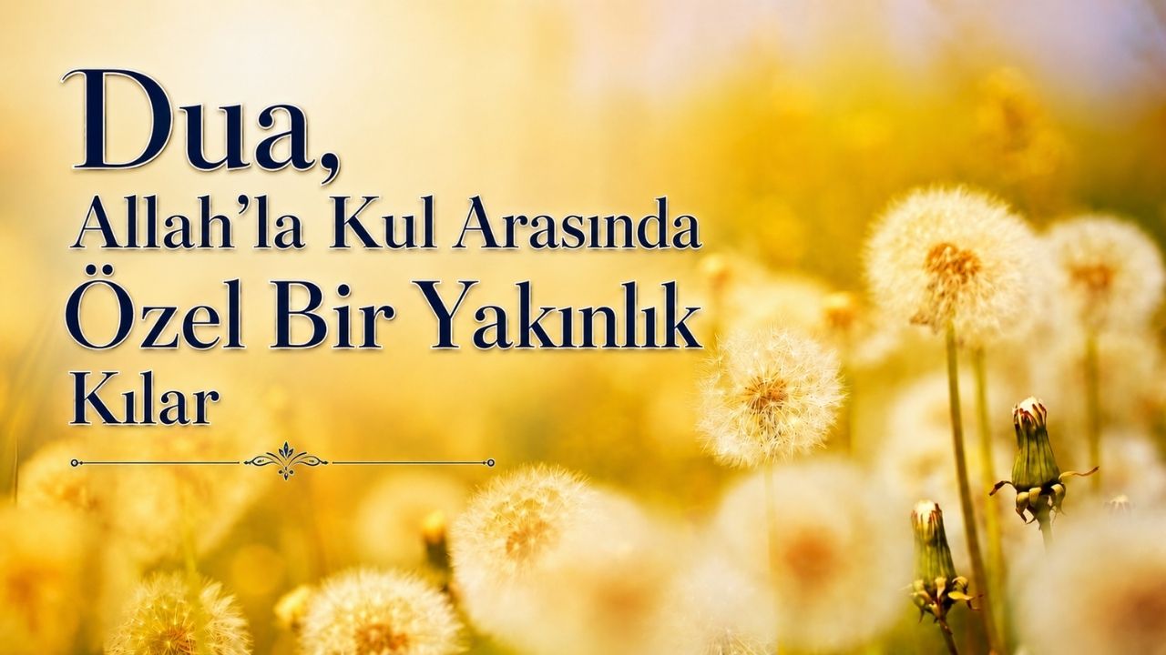Dua, Allah’la Kul Arasında Özel Bir Yakınlık Kılar