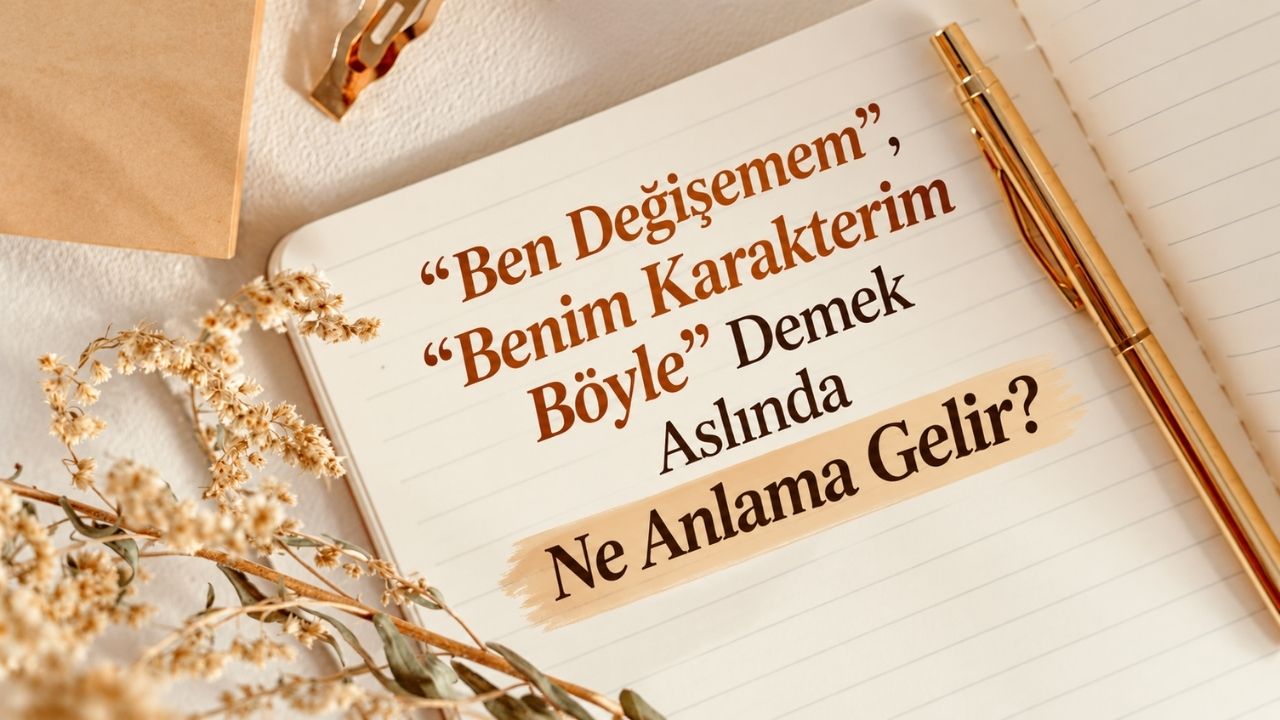 “Ben Değişemem”, “Benim Karakterim Böyle” Demek Aslında Ne Anlama Gelir?