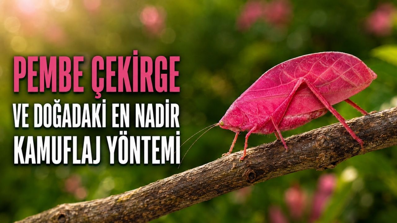 Pembe Çekirge ve Doğadaki En Nadir Kamuflaj Yöntemi