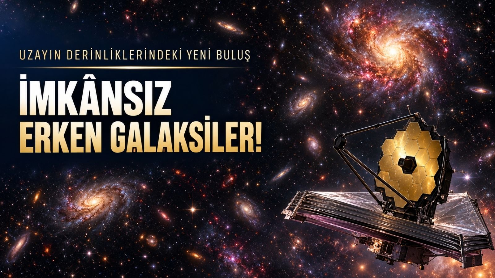 Uzayın Derinliklerindeki Yeni Buluş: "İmkânsız Erken Galaksiler!"