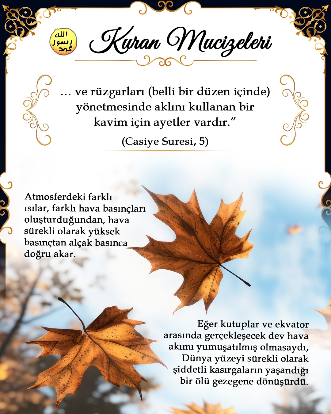 Rüzgarın oluşumundaki düzen