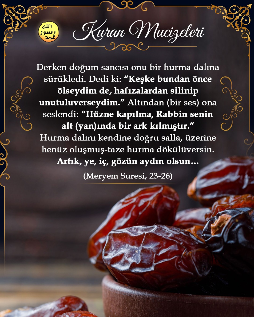 Kuran’da dikkat çekilen hurma ve faydaları