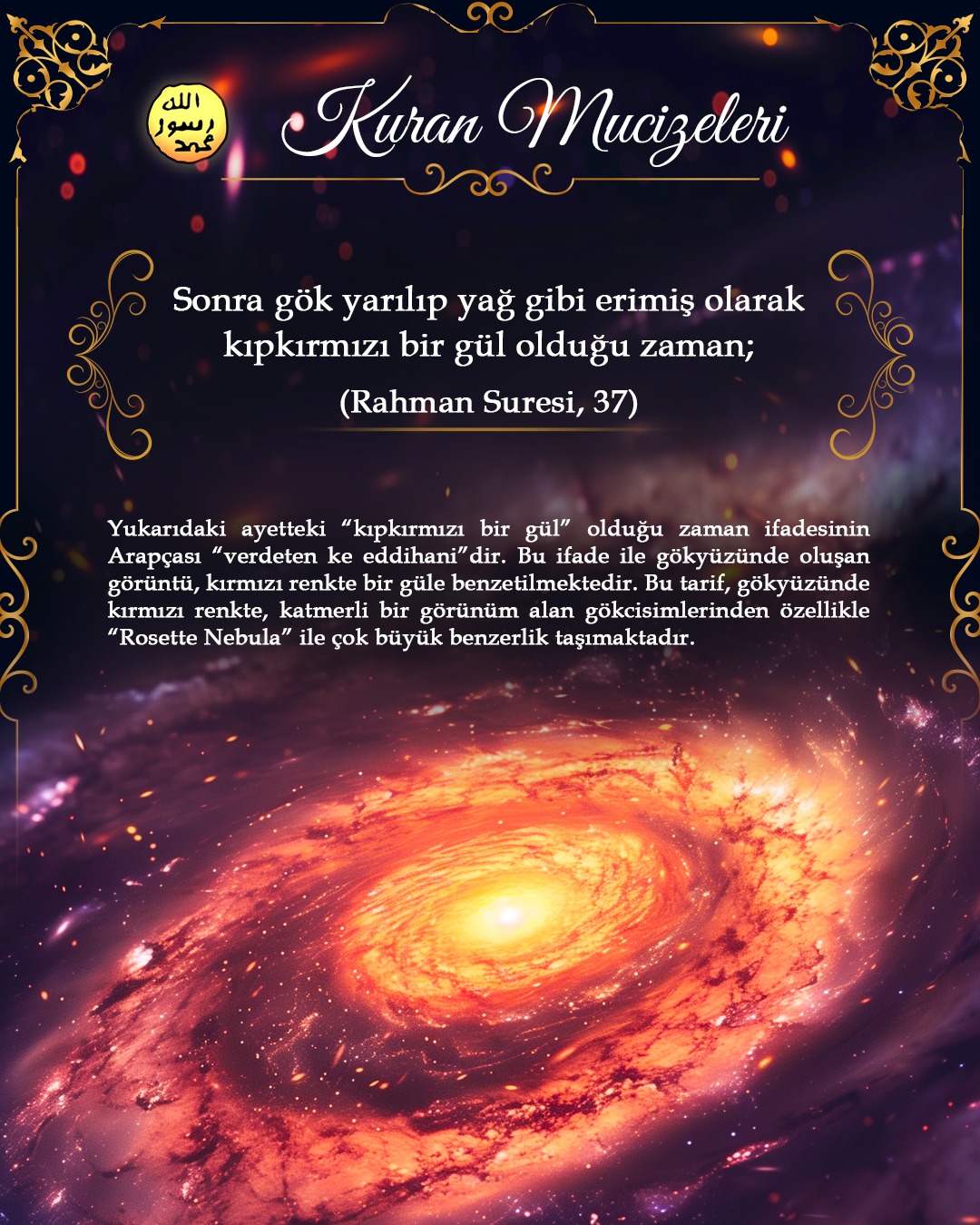 Gökyüzündeki kırmızı gül: Rosette Nebula