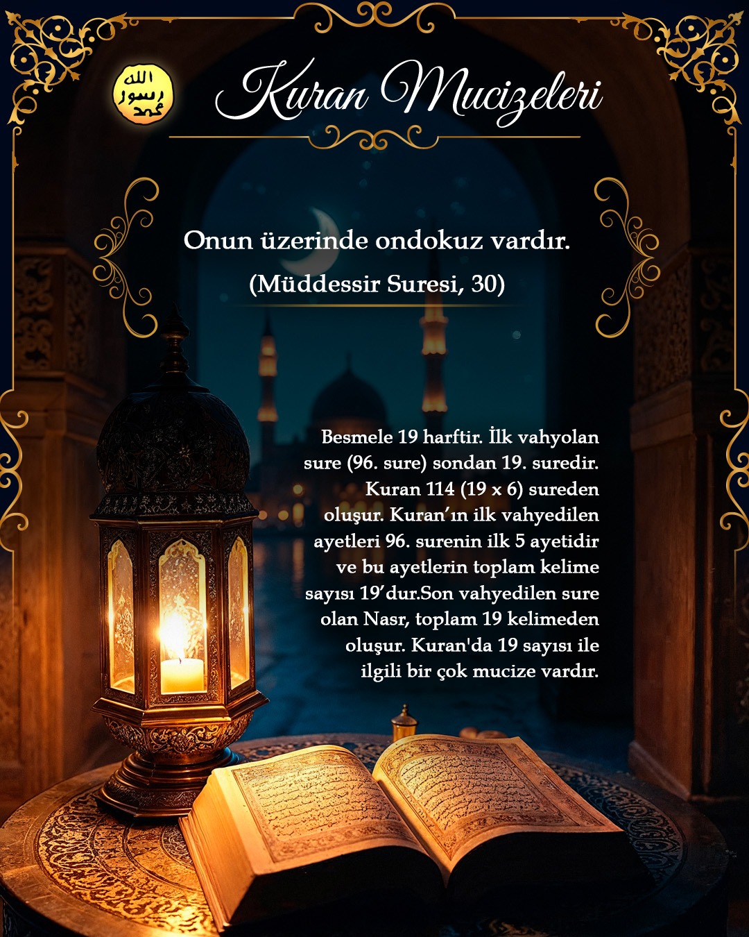 Kuran’da 19 mucizesi