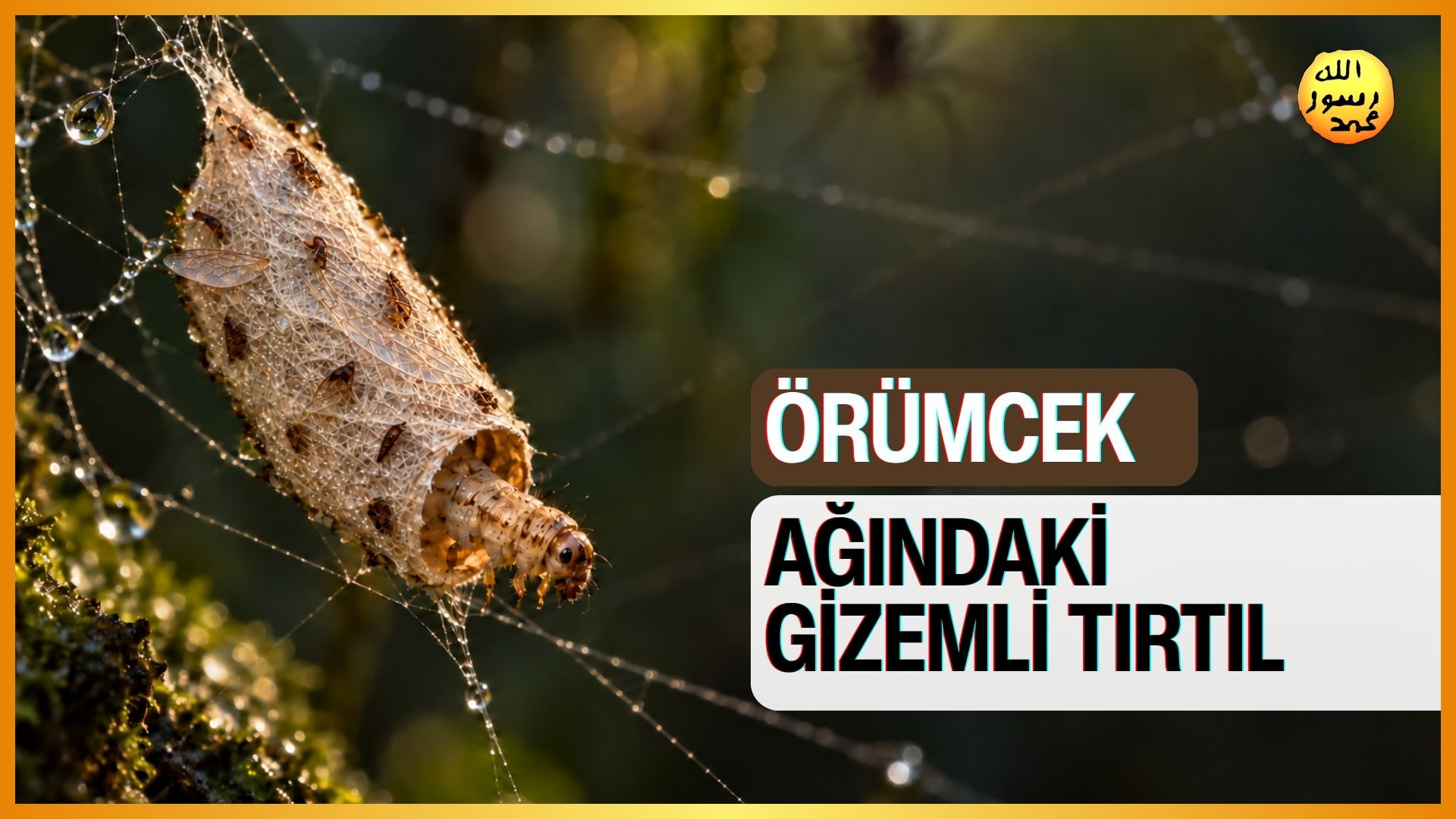 Örümcek Ağındaki Gizemli Tırtıl