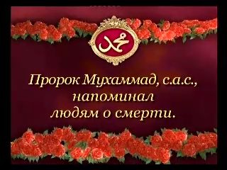 Пророк Мухаммад (с.а.с) напоминал людям о смерти