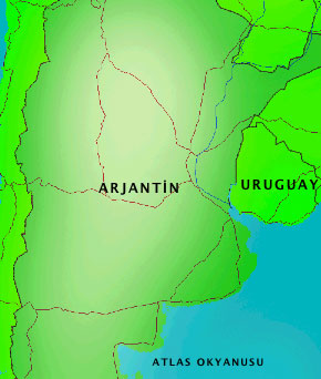 arjantin  haritası