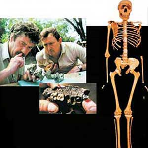 Richard Leakey and Alan Walker