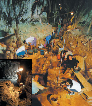 neanderthal fosili için kazı çalışması