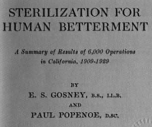 sterilization for human betterment