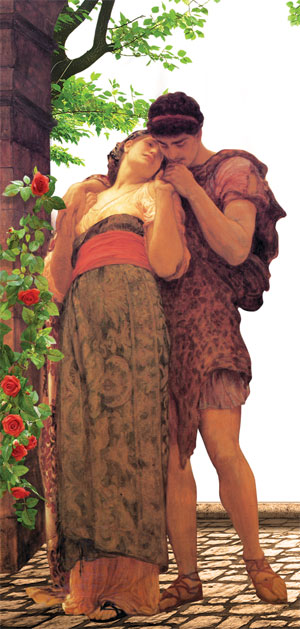 kadın ve erkek yağlıboya tablosu