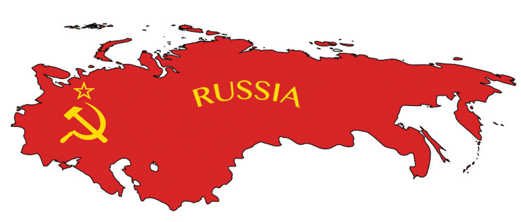 russia, map