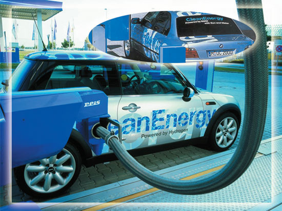 cars powered by hydrogen